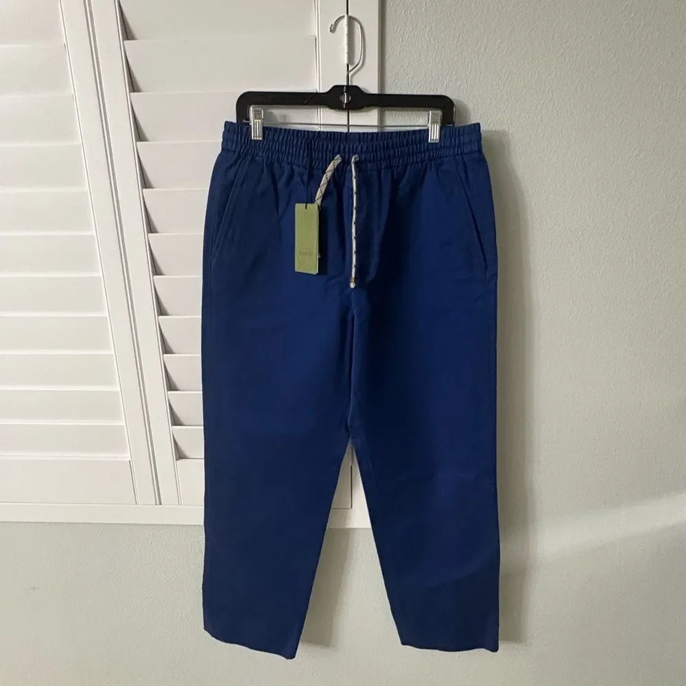 NWT Gucci Men's Blue Pants fits large /xl